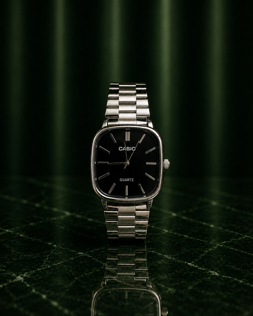 Casio Quartz Analog Heritage Black | REPLICA RACK