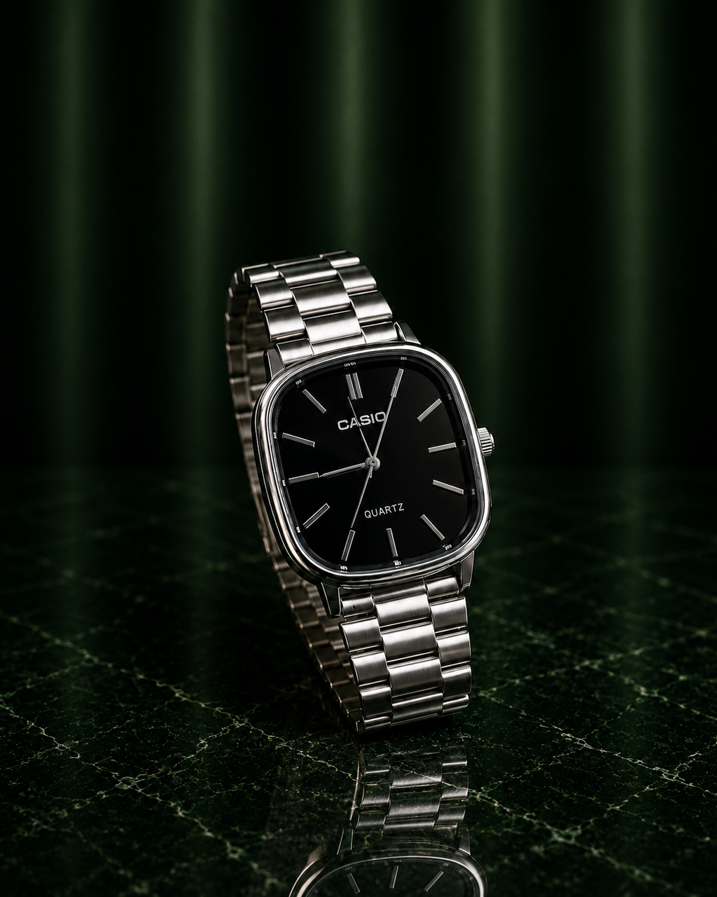 Casio Quartz Analog Heritage Black | REPLICA RACK