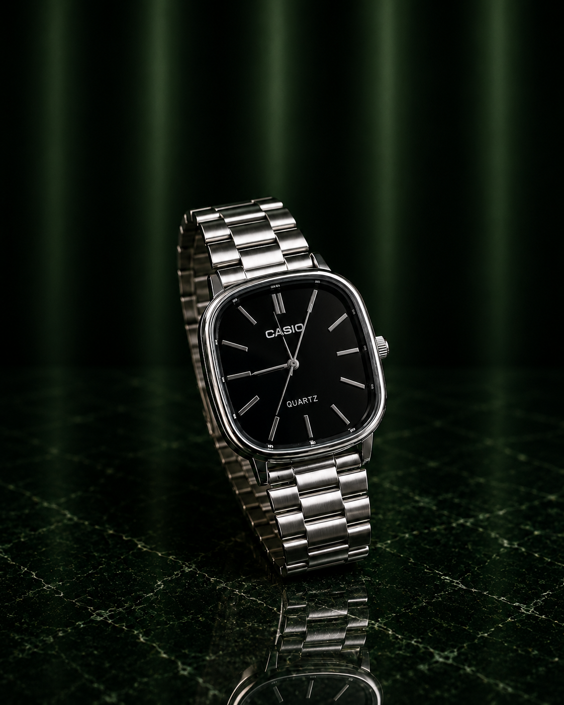 Casio Quartz Analog Heritage Black | REPLICA RACK