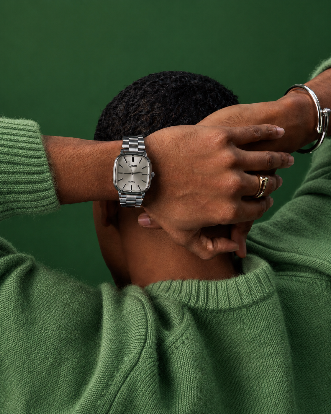 Casio Quartz Analog Silver Sunburst | REPLICA RACK
